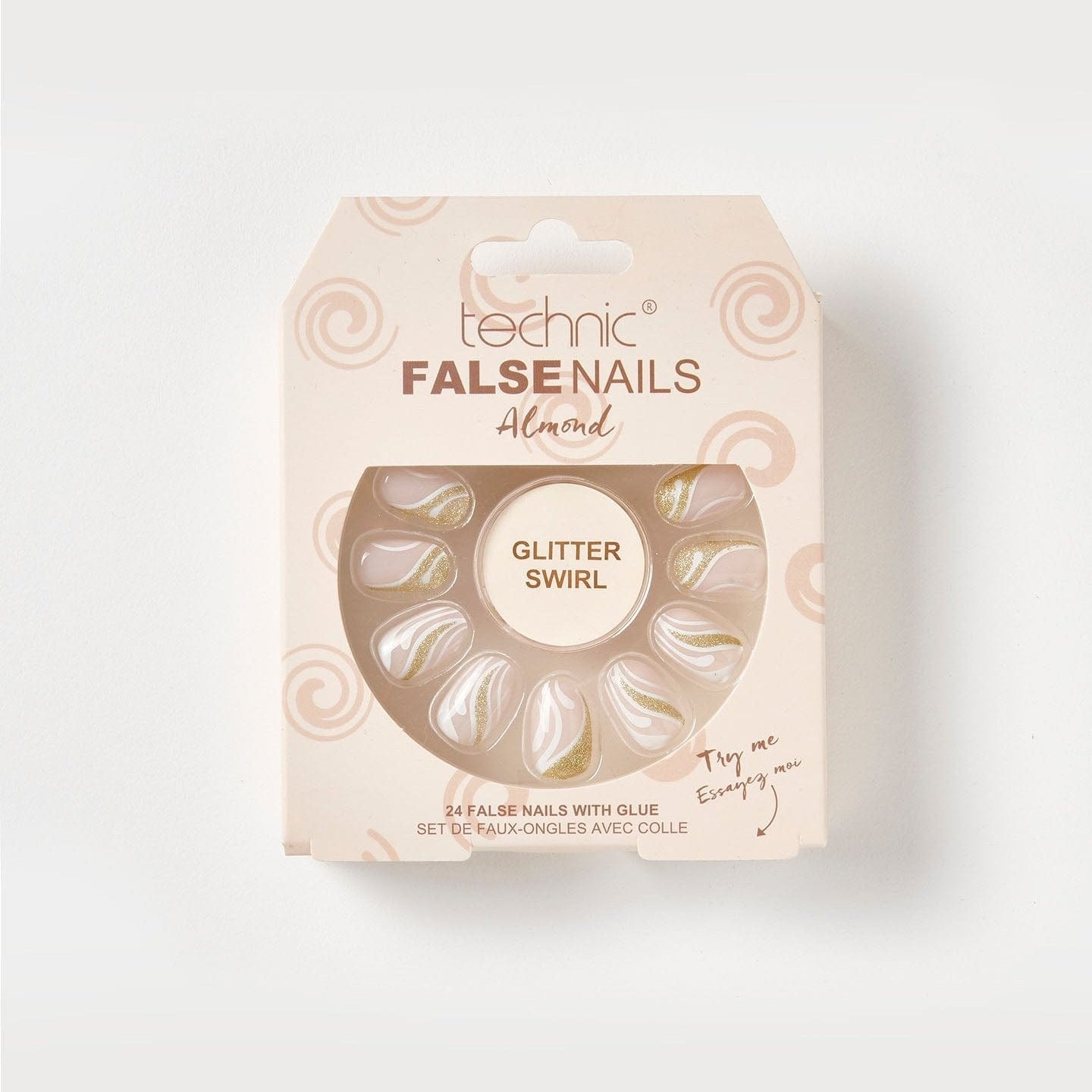 Technic False Nails Glitter Swirl