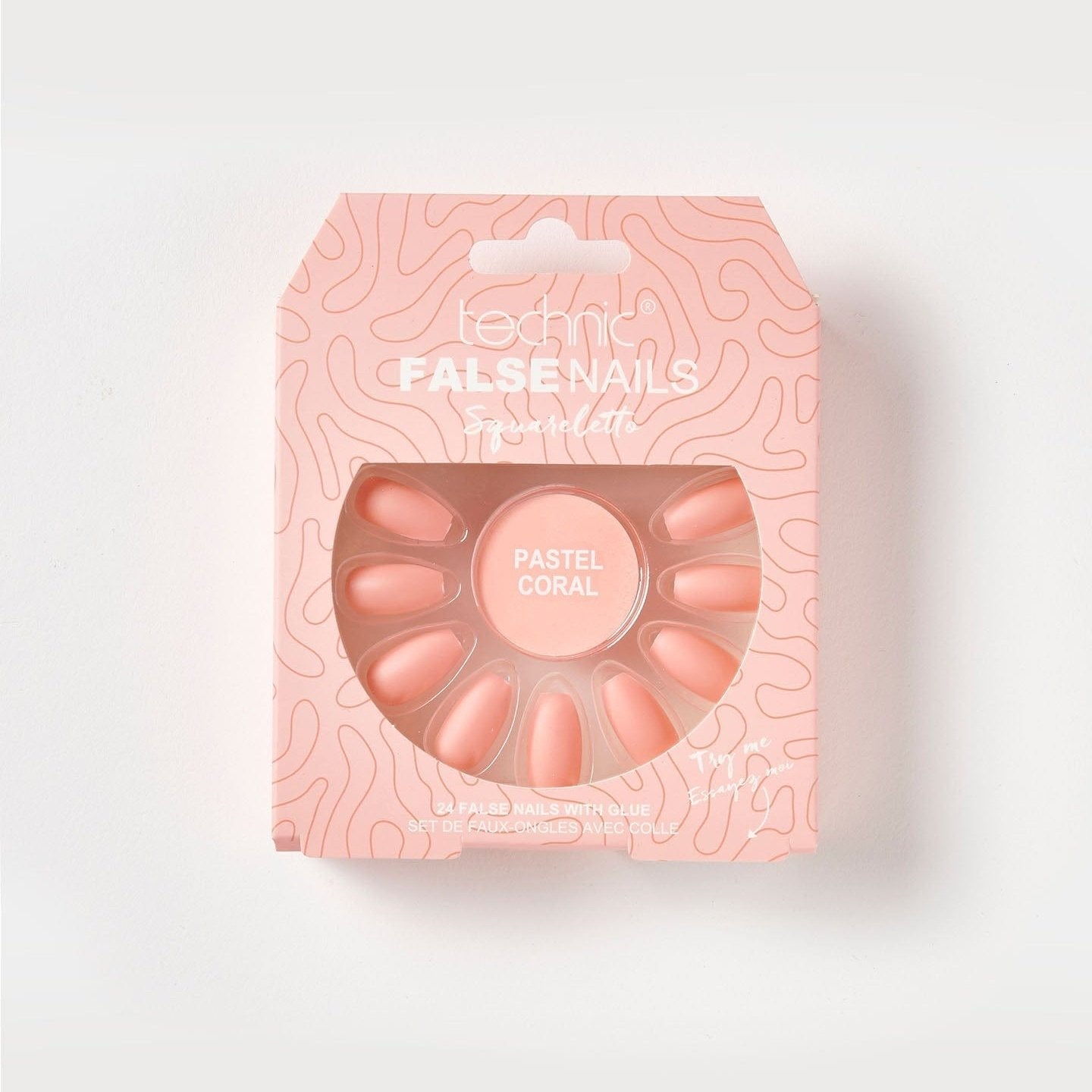 Technic False Nails Pastel Coral