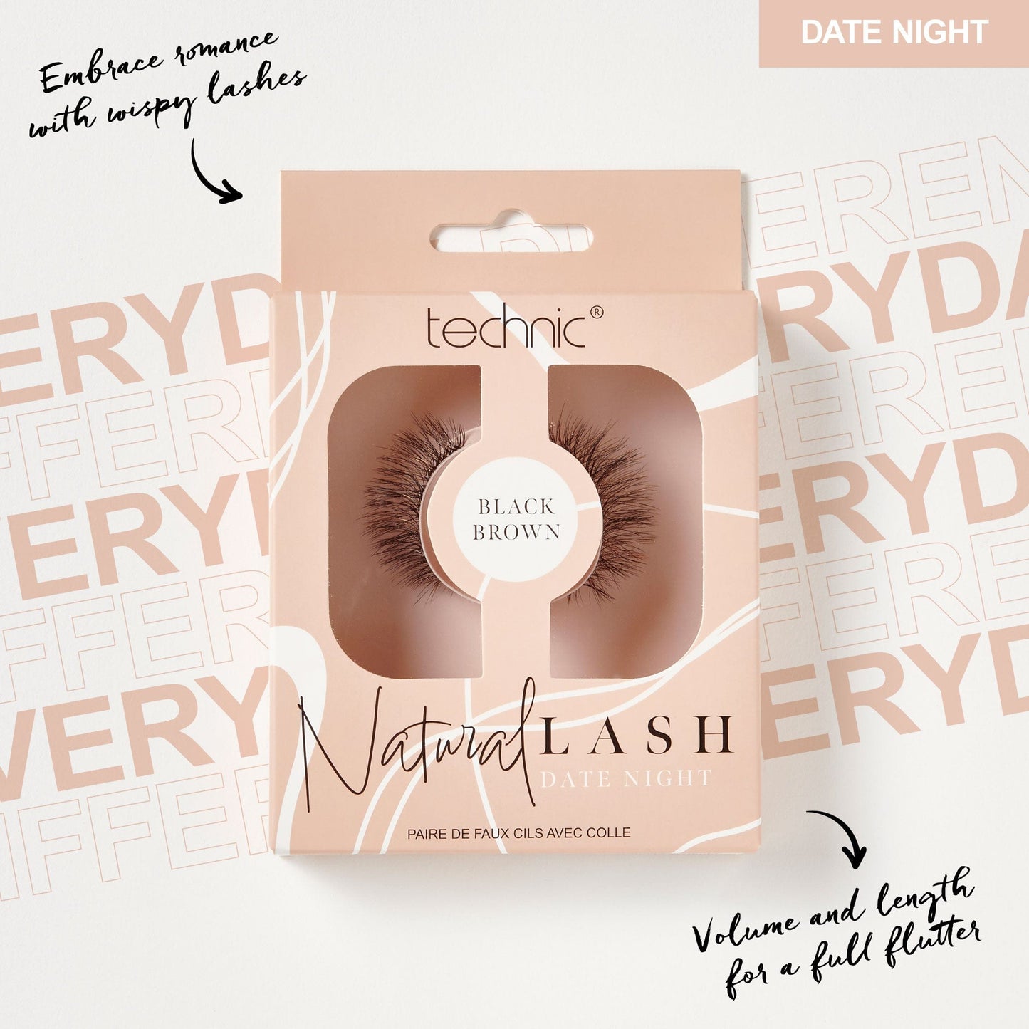 Technic Black Brown Natural Lashes