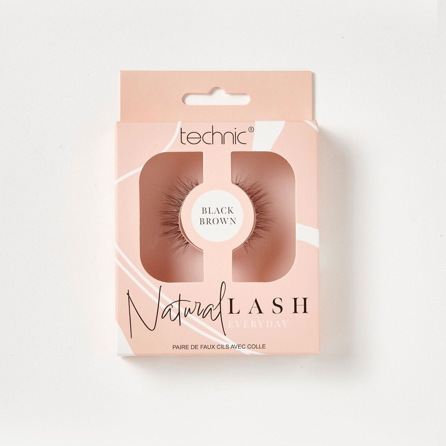 Natural lashes in the style Everyday in a beige box on a white background.