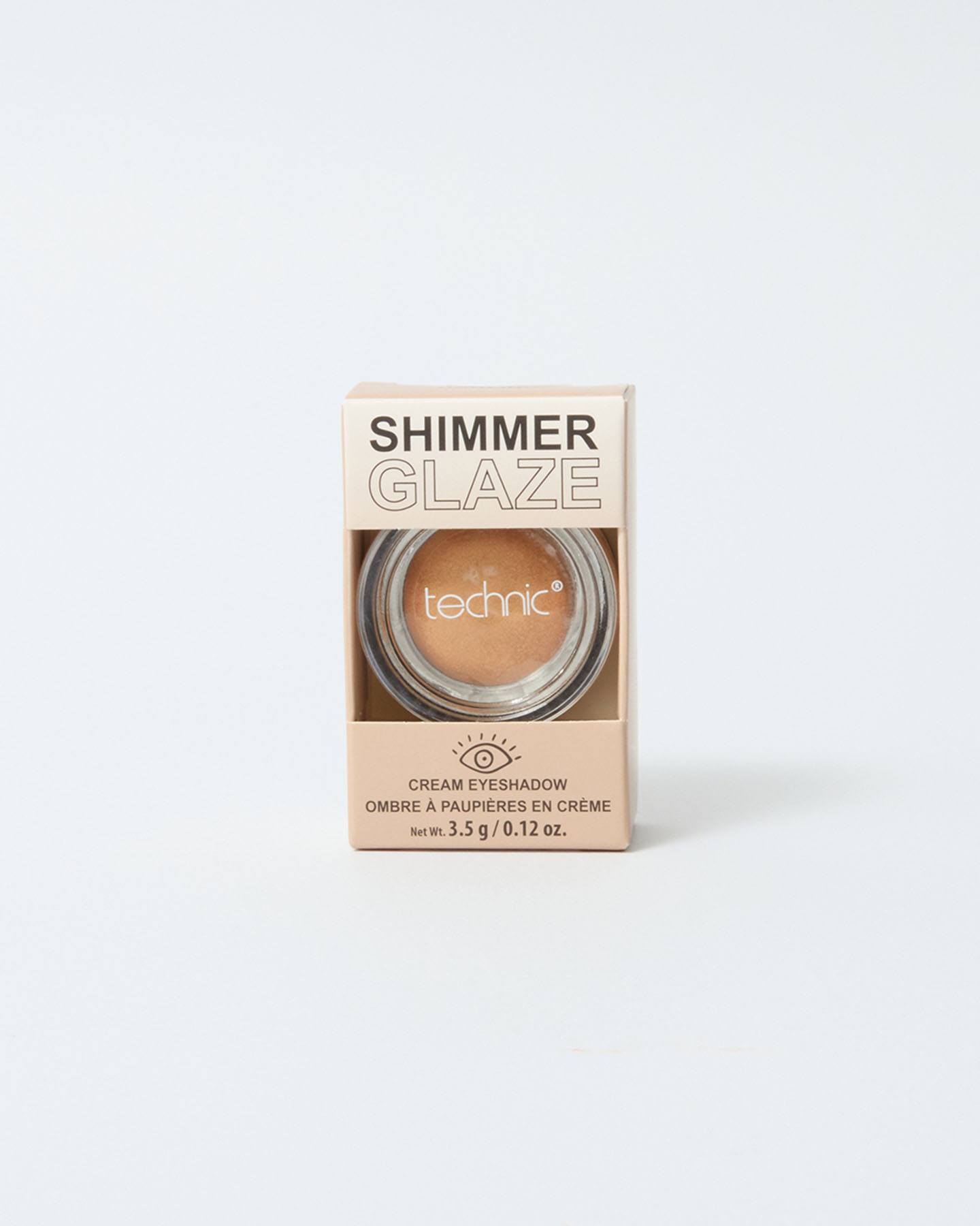 A shimmer glaze cream eyeshadow in the shade Darling on a white background.