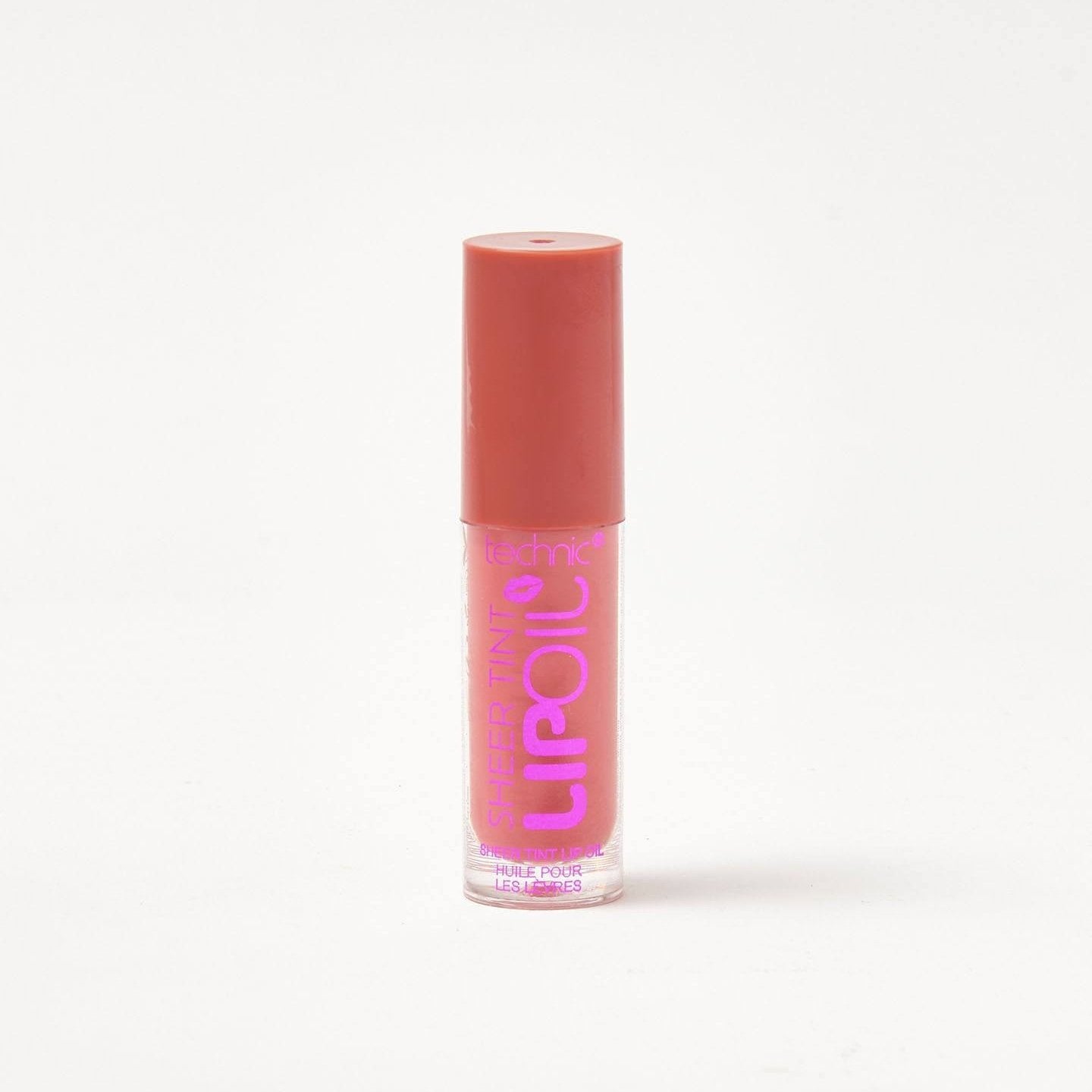 A sheer lip oil in the shade Punch Bowl on a white background.