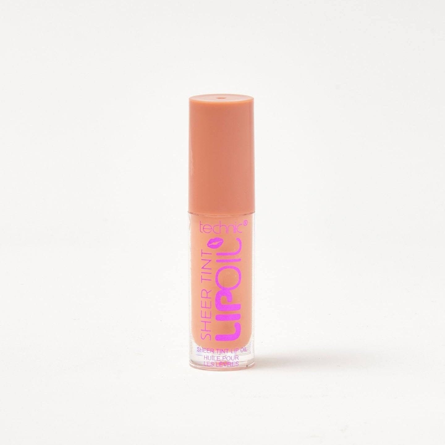 A sheer lip oil in the shade Short Stack on a white background.