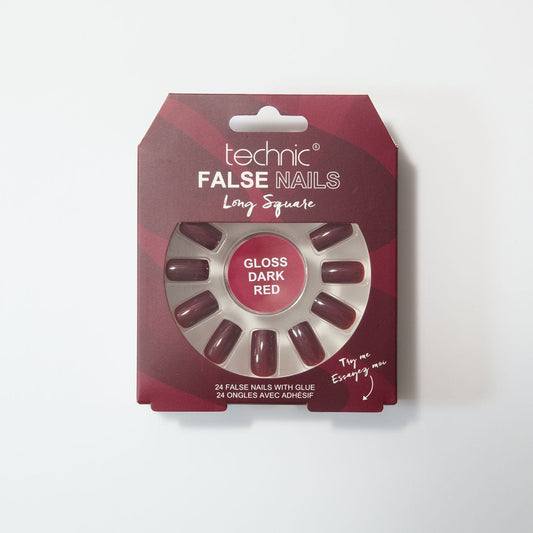 Technic False Nails Gloss Dark Red