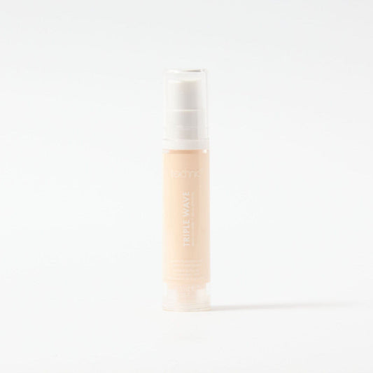 A triple wave concealer in the shade Fair on a white background.