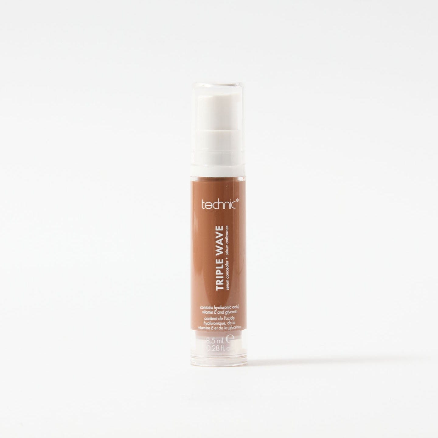 A triple wave concealer in the shade Dark on a white background.