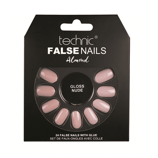 Technic False Nails - Almond Gloss Nude