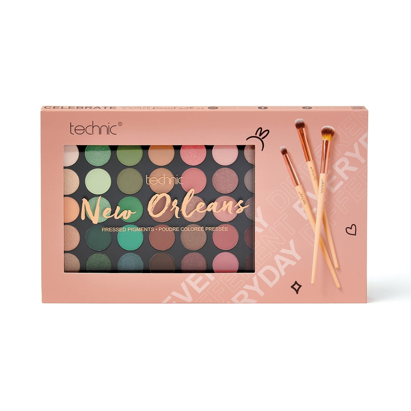 Technic New Orleans Palette & Brush Gift Set