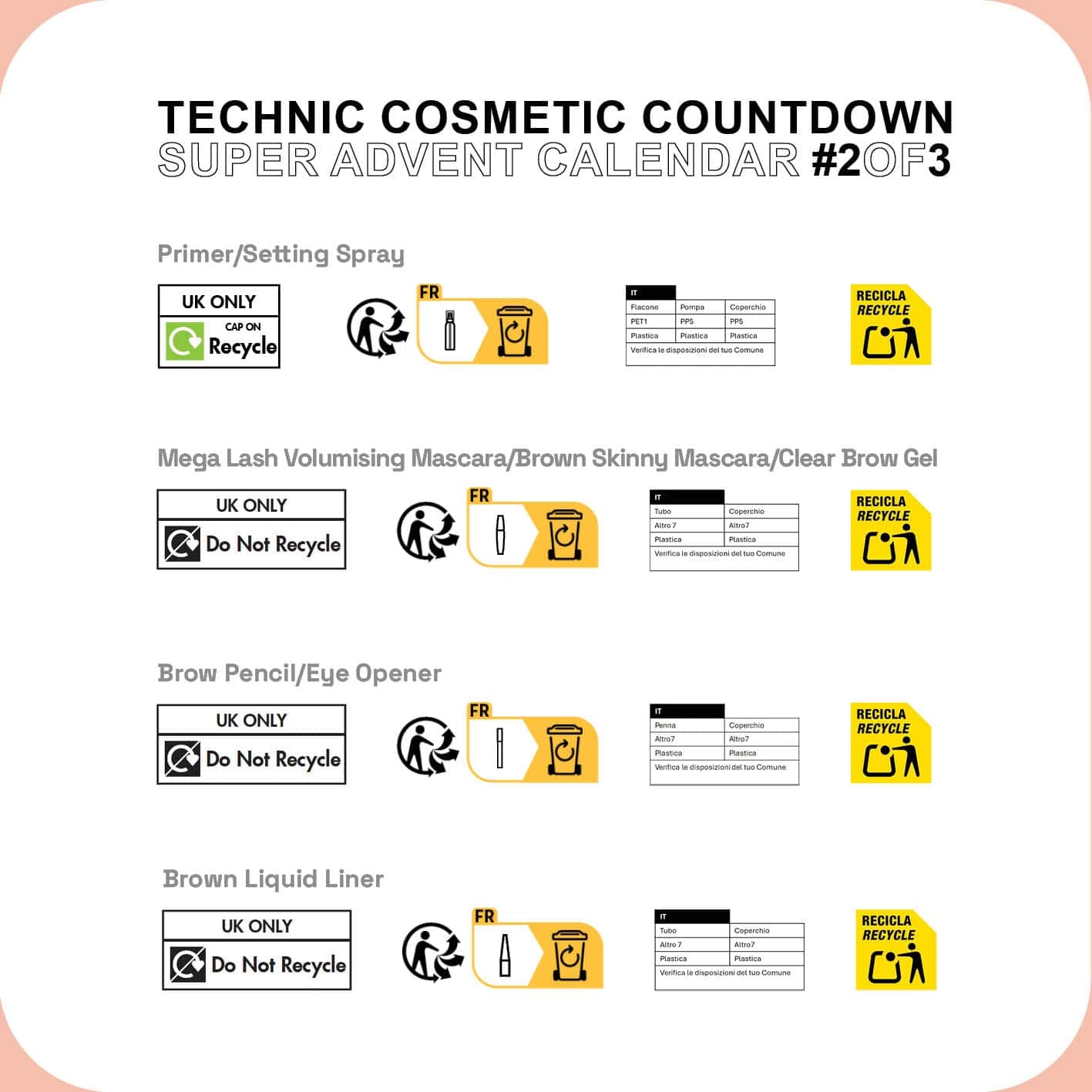 Technic Cosmetic Countdown Super Advent Calendar